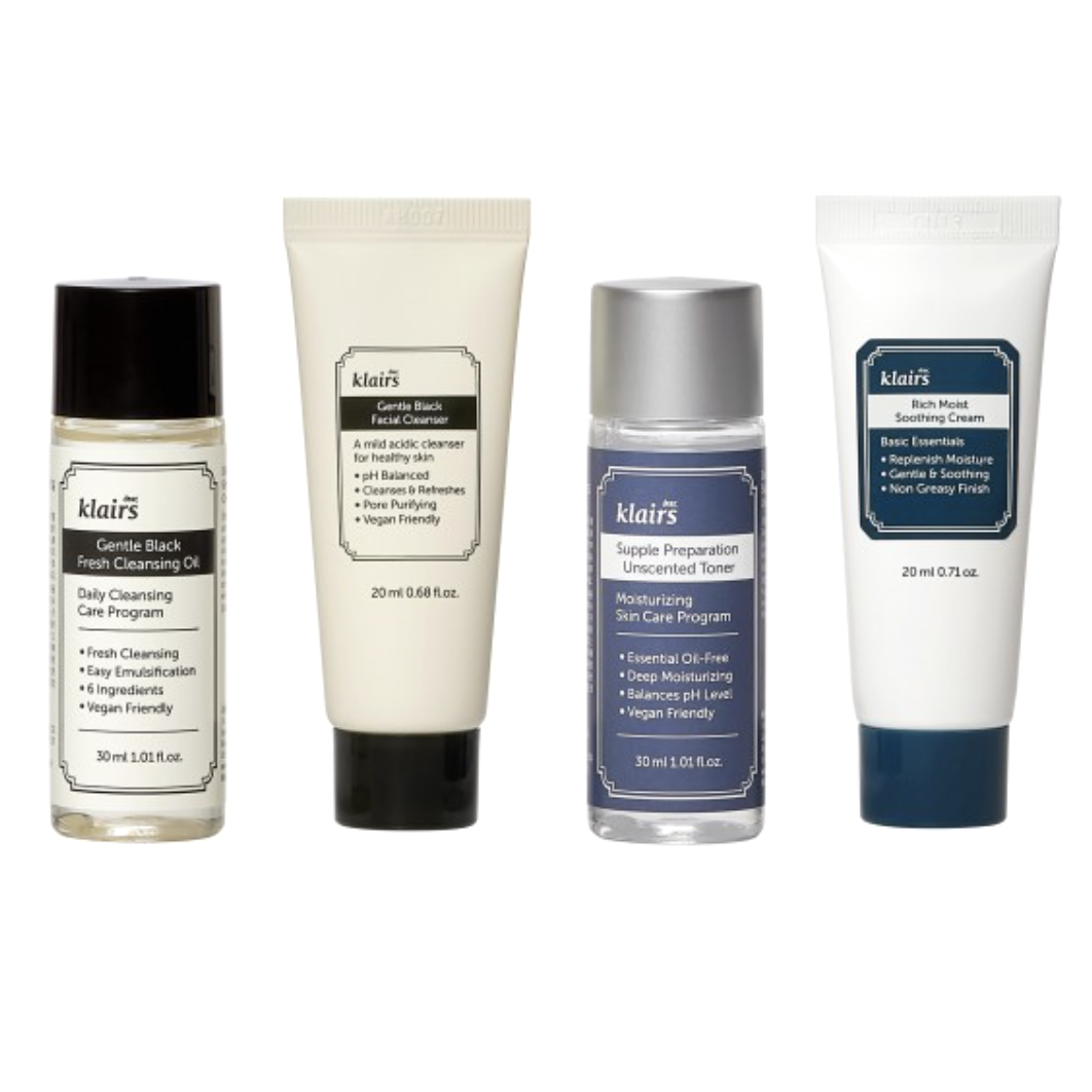 💖 Mini Kit Completo Klairs – Belleza y Cuidado en Formato Compacto