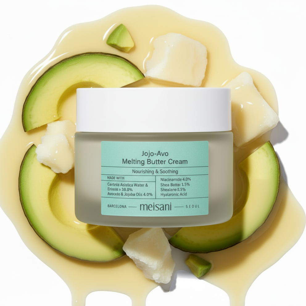 Crema de mantequilla derretida de jojo y aguacate (Meisani)