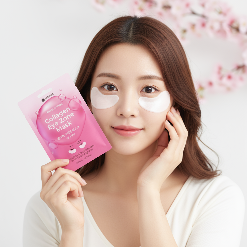 Mascarilla de colágeno para la zona del contorno de ojos Skin Solution (Jkosmec)