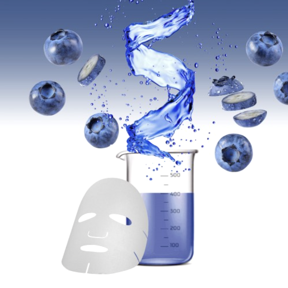 Mascarilla hidratante de arándanos.