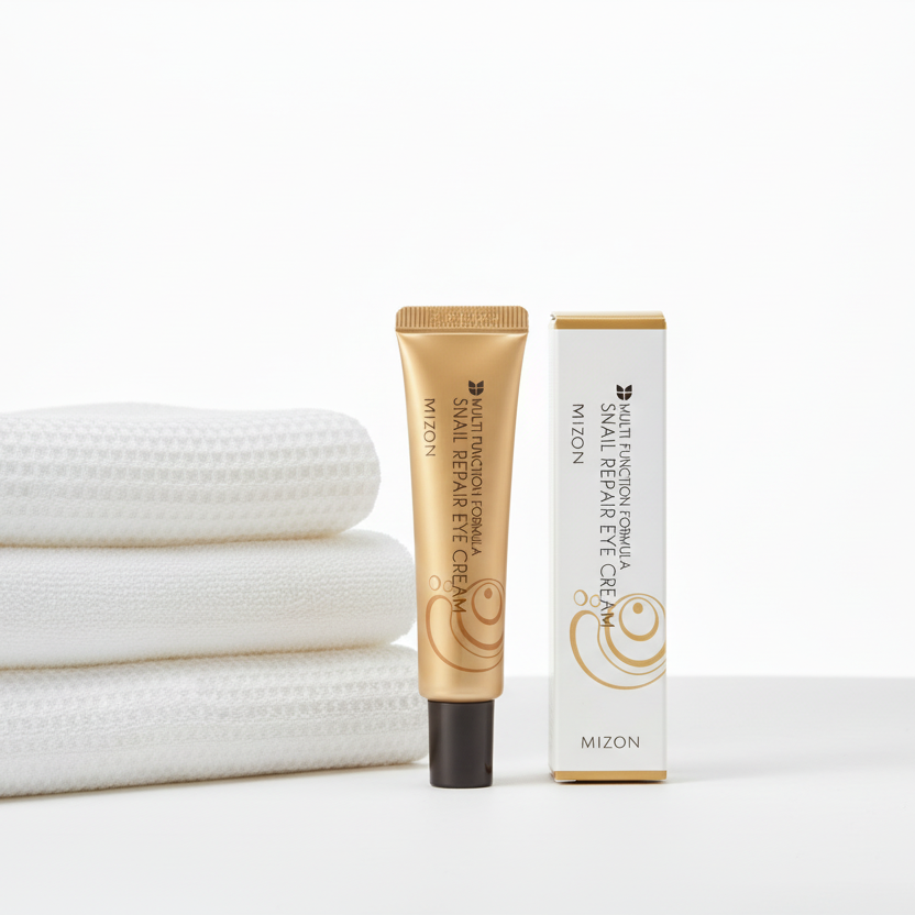 Contorno de Ojos Reparador con mucina Caracol (Mizon)