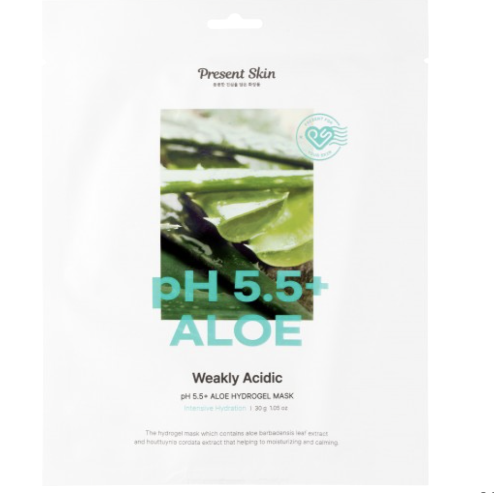 Mascarilla de hidrogel de aloe Ph5.5+